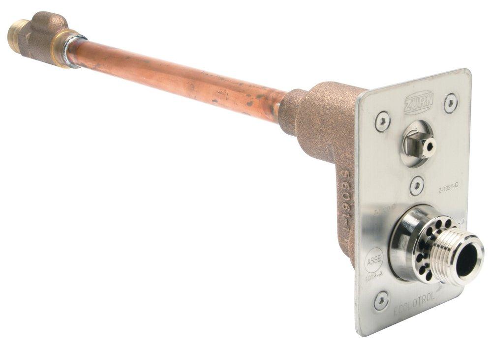 Zurn Polished Stainless Steel Stainless Steel Female Solder and MPT x MGHT Wall Hydrant 