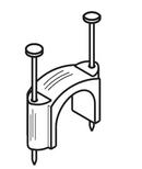 C & S Manufacturing Tan Copper and Plastic Pipe Strap 