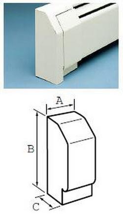 3 in. Right Hand End Cap