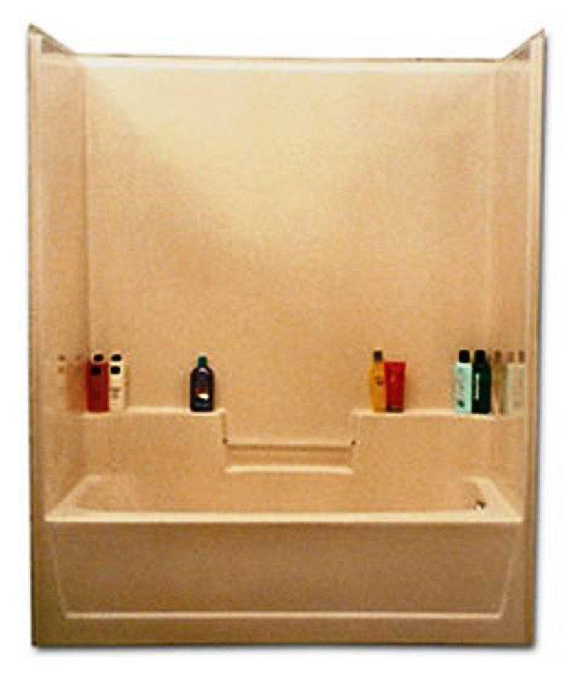 Warm Rain White 60 x 32-1/2 in. Tub & Shower Unit 