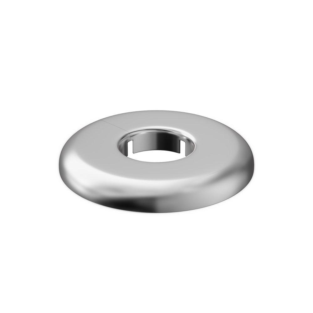Jones Stephens Chrome Plated IPS Flexible Floor/Ceiling Plate Escutcheon 
