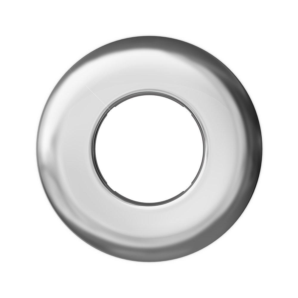 Jones Stephens Chrome Plated IPS Flexible Floor/Ceiling Plate Escutcheon 