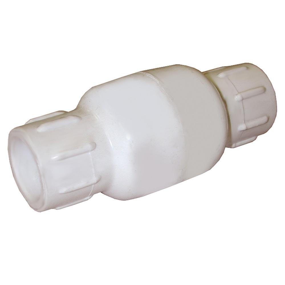Jones Stephens White Solvent PVC Check Valve 