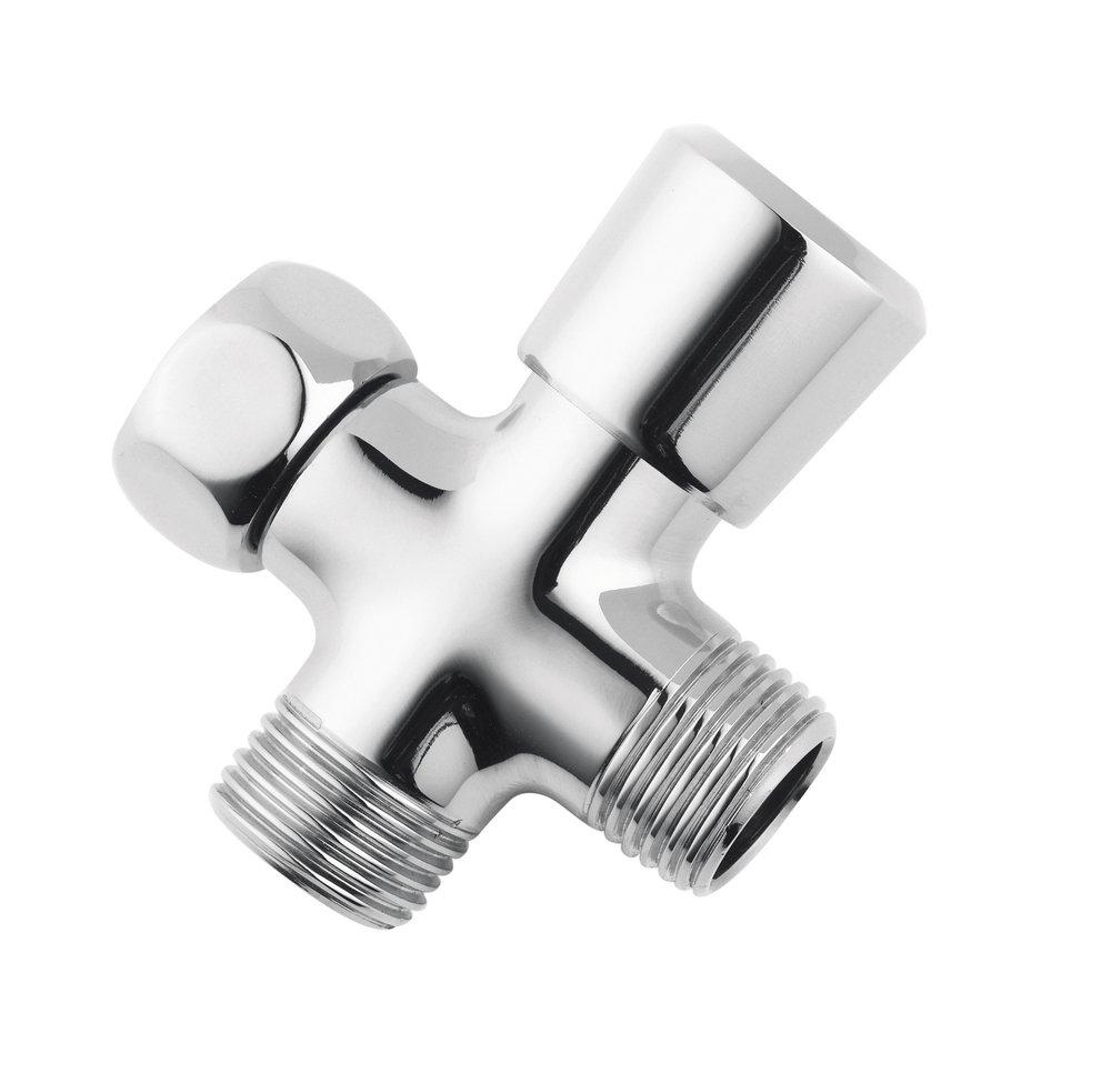 Hansgrohe Polished Chrome 1/2 x 8-27/100 in. Threaded Brass Diverter 