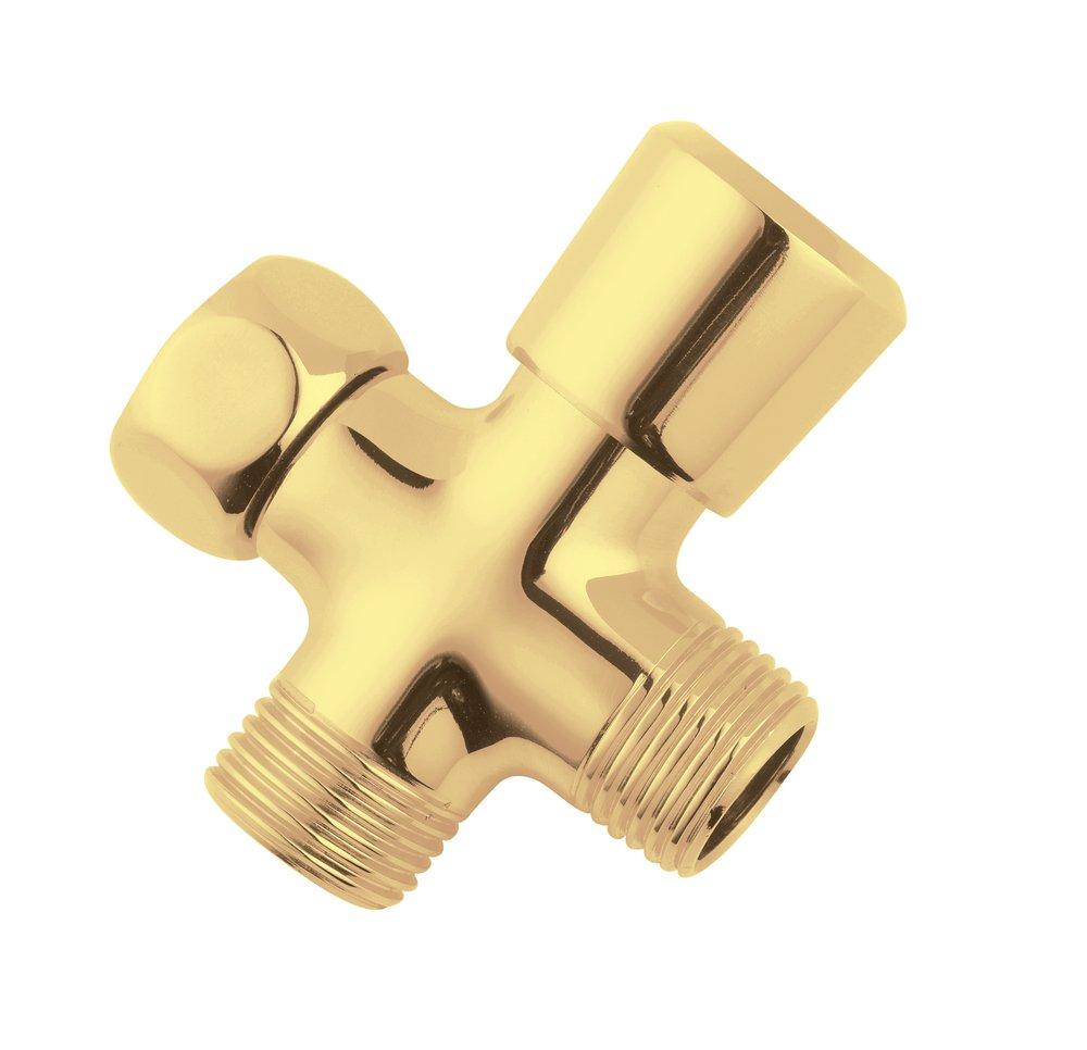 Hansgrohe Polished Brass 1/2 x 8-27/100 in. Threaded Brass Diverter 