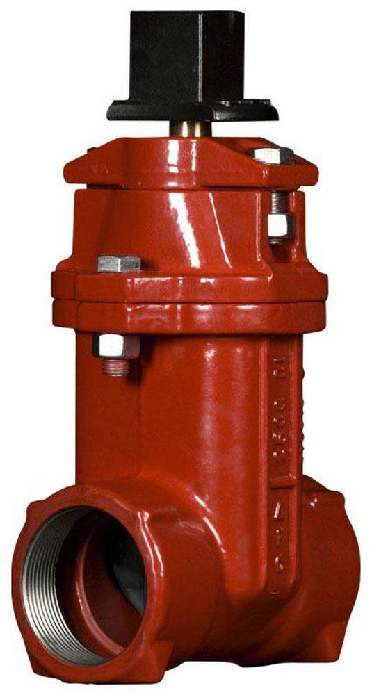 American Flow Control 2 in. Threaded Ductile Iron Open Left Resilient ...
