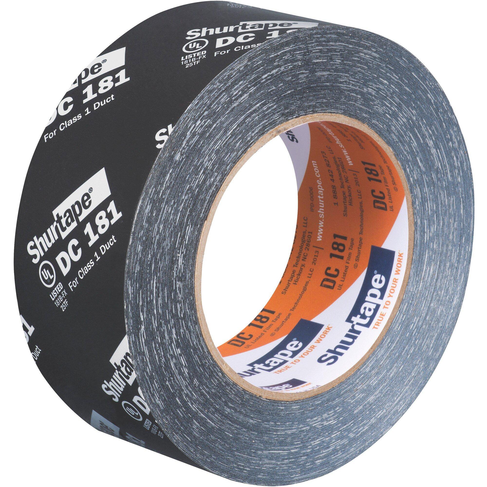 Shurtape Black 2 in. x 120 yd. UL 181B-FX Listed Printed Film Tape 