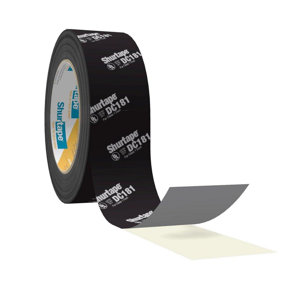 Shurtape Black 2 in. x 120 yd. UL 181B-FX Listed Printed Film Tape 