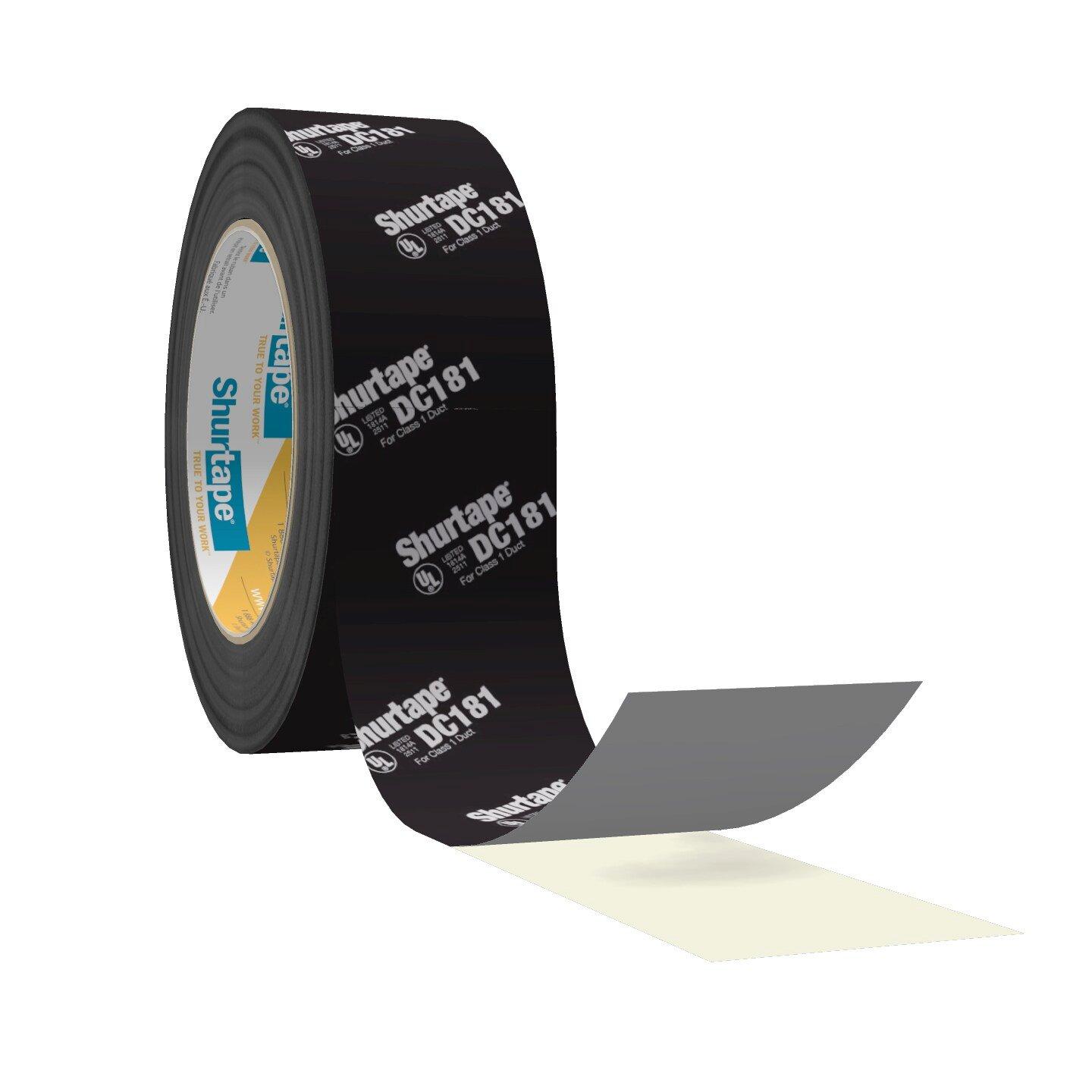 Shurtape Black 2 in. x 120 yd. UL 181B-FX Listed Printed Film Tape 