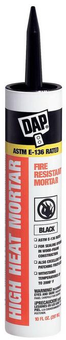DAP Black 10 oz. Stove and Fireplace Mortar Caulk 