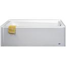 Warm Rain 60 X 33 Left Hand Fiberglass Reinforced Plastic Bath White 