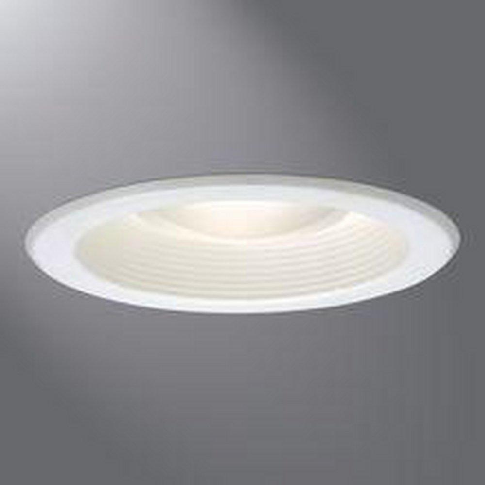 HALO White Medium Metal Baffle Trim in White 