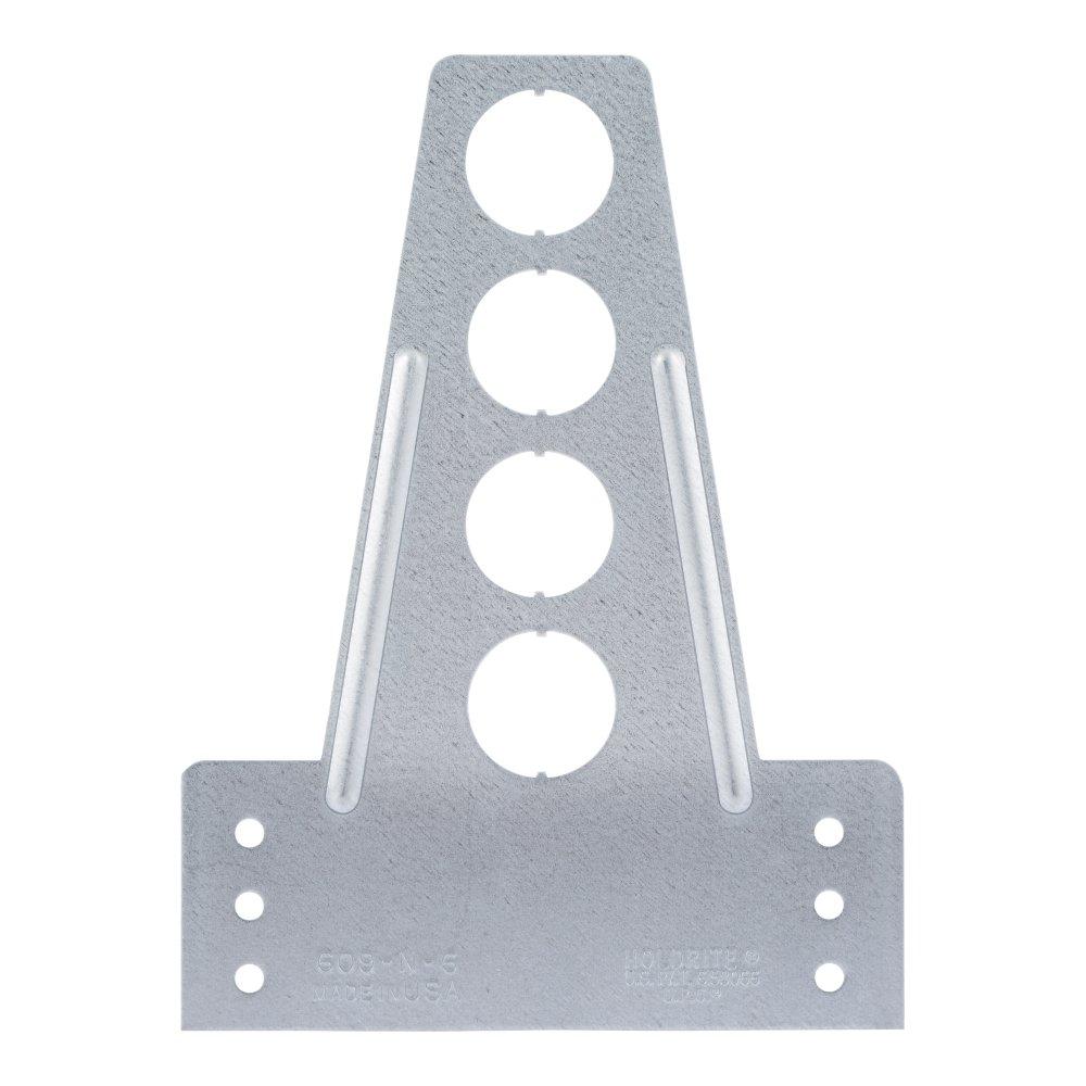 HoldRite&trade; Silver 6-3/4 x 5 x 7 in. 25 lb. Steel Bracket 