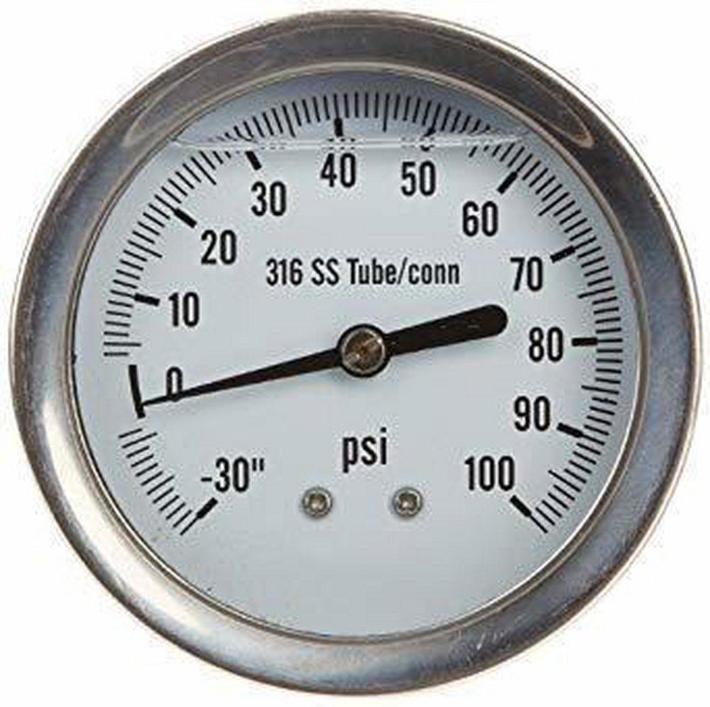 Nucor 1/4 in. Lower Connection Pressure Gauge 