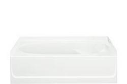 60 x 36 in. Soaker Alcove Bathtub with Left Drain in White