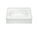 60-1/4 x 43-1/2 in. Whirlpool Alcove Bathtub with Left Drain in White