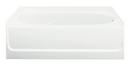 Sterling White 60 x 43-1/2 in. Soaker Alcove Bathtub Left Drain 
