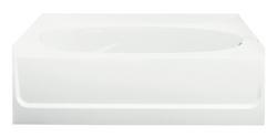 60 x 42 in. Soaker Alcove Bathtub with Right Drain in White