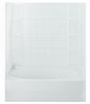 60 x 37-1/2 x 54-1/4 in. Tub & Shower Wall in White