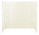 Sterling Biscuit 60 x 37-1/2 x 54-1/4 in. Tub & Shower Wall 