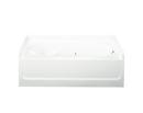 60-1/4 x 37-1/2 in. Whirlpool Alcove Bathtub with Right Drain in White