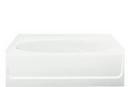Sterling White 60 x 43-1/2 in. Soaker Alcove Bathtub Left Drain 