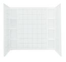 60 x 43-1/2 x 54-1/4 in. Tub & Shower Wall in White