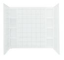 Sterling White 60 x 43-1/2 x 54-1/4 in. Tub & Shower Wall 