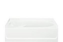 60 x 36 in. Soaker Alcove Bathtub with Right Drain in White