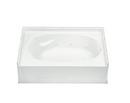 Sterling White 60-1/4 x 43-1/2 in. Whirlpool Alcove Bathtub 