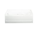 60-1/4 x 37-1/2 in. Whirlpool Alcove Bathtub with Left Drain in White