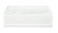 60 x 36 in. Soaker Alcove Bathtub with Right Drain in White