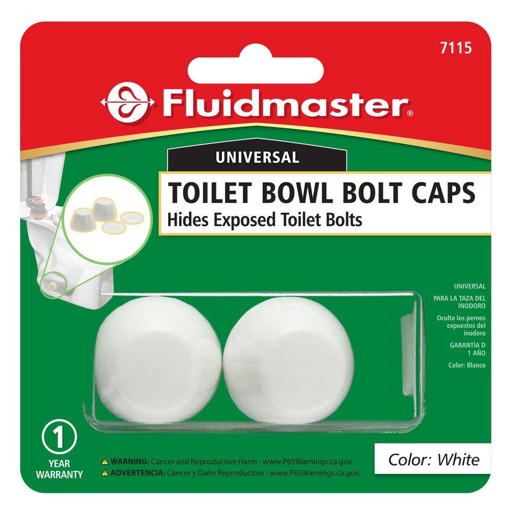 Fluidmaster White Toilet Bowl Bolt Cap 