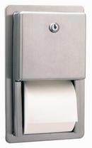 Bobrick Stainless Steel 5-1/2 in. Multi-Roll Tissue Dispenser 