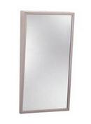 Bobrick Stainless Steel 18 in. Stainless Steel Frame Tilt Glass Mirror 