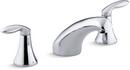 KOHLER Polished Chrome Double Lever Handle Deckmount Bath Faucet Trim 