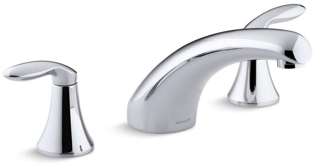 KOHLER Polished Chrome Two Handle Roman Tub Faucet Trim Only 