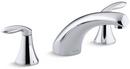 KOHLER Polished Chrome Two Handle Roman Tub Faucet Trim Only 