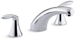 Two Handle Roman Tub Faucet in Polished Chrome