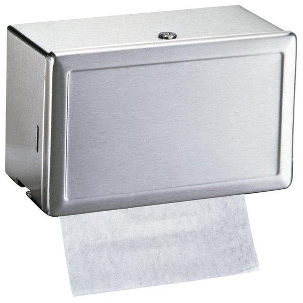 Bobrick Satin Stainless Steel 7-1/4 x 12-1/4 in. Paper Towel Dispenser 