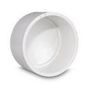 White PVC DWV HUB Cap 