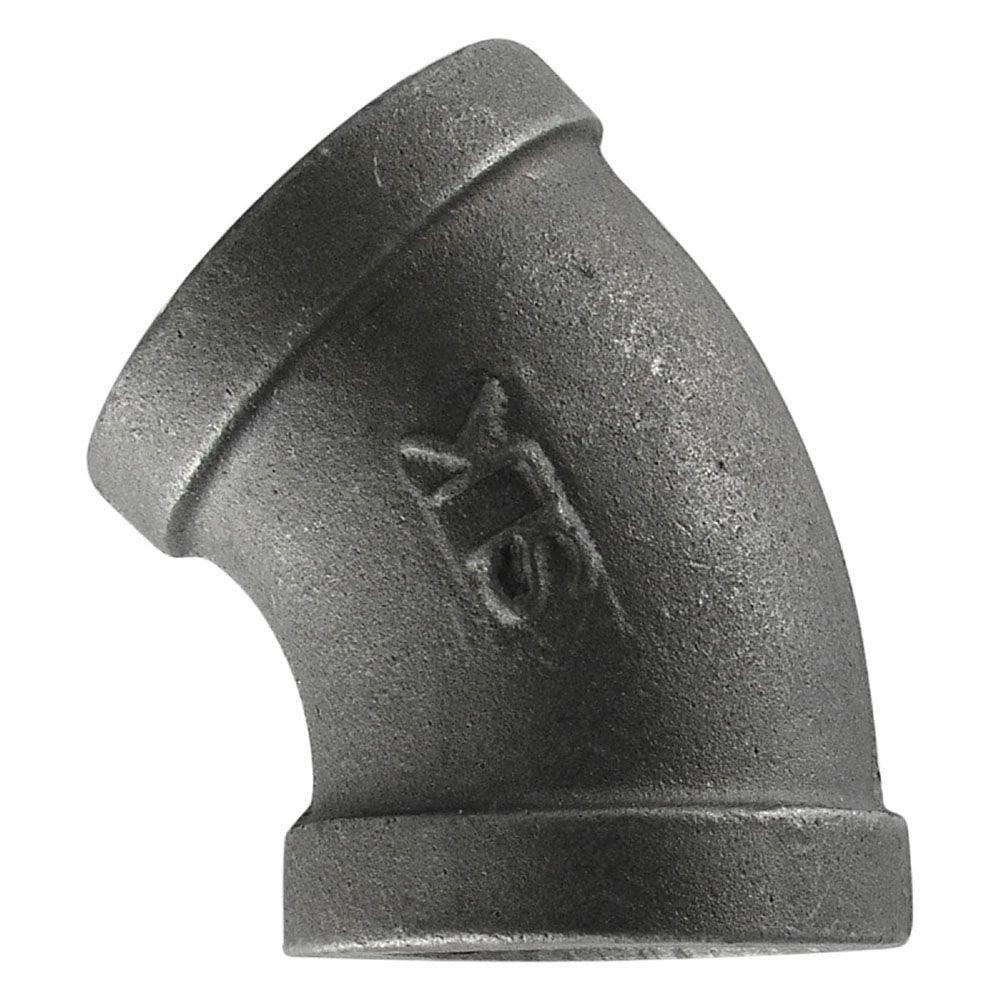 PROFLO&reg; NPT Black Malleable Iron 45 Degree Elbow 