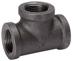 2 in. Threaded 150# Black Malleable Iron Tee