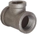 1-1/2 x 1-1/2 x 1/2 in. Threaded 150# Black Malleable Iron Reducing Tee