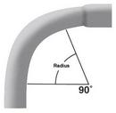 2 x 2 in. 36 in. Radius Schedule 40 Bell End 90 Degree Conduit Elbow