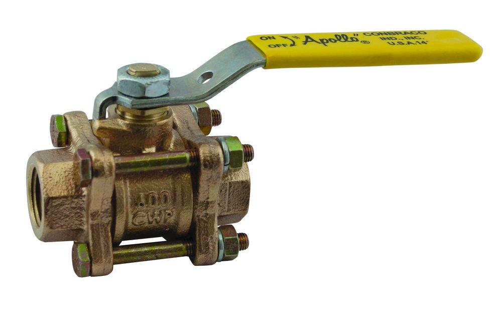 Apollo Valves Yellow Bronze FNPT 600# Ball Valve 