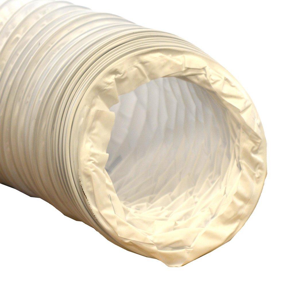 Jones Stephens White 4 in. Reinforced Vinyl Dryer Vent Hose 