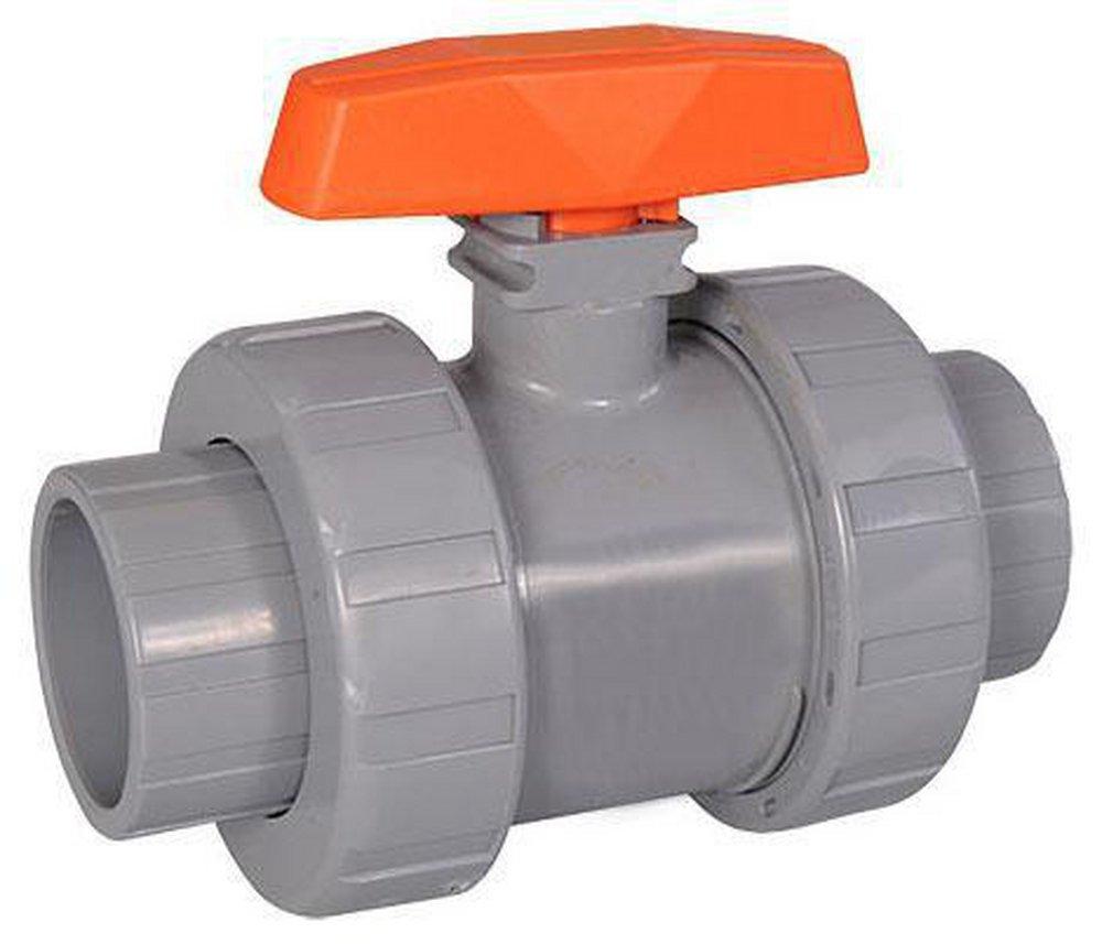 Plastic Full Port Socket Weld x Threaded Ball Valve 