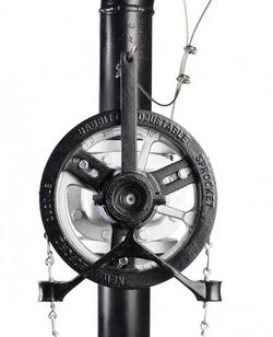 1-1/5 in. Cast Iron Rim with Guide Arm Safety Wheel