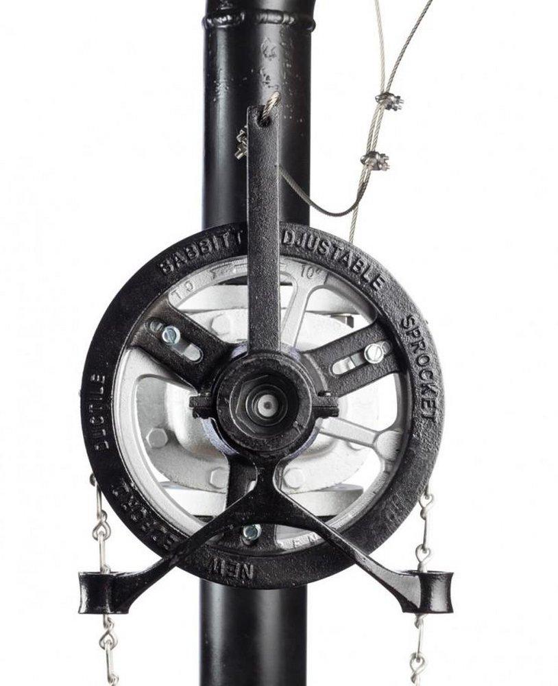 Babbitt Steam Specialty Cast Iron Rim with Guide Arm Safety Wheel 